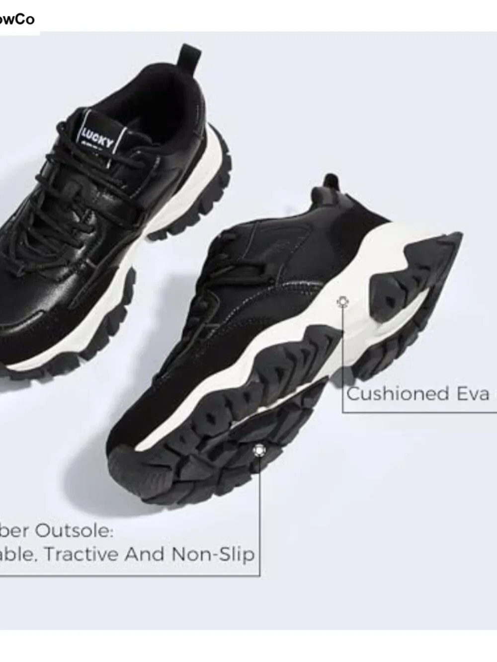 Chunky Platform Retro Sneakers Women's Walking Athletic Shoes Lace-Up Fashion